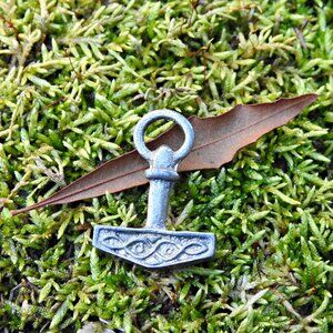 Silver Small Pewter Mjölnir Pendant